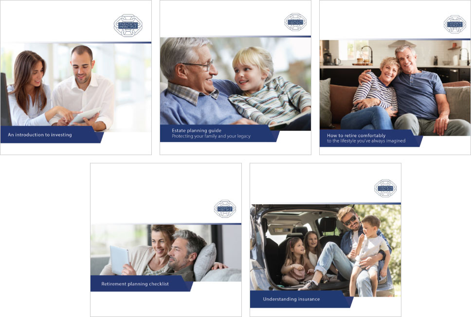 Paradigm Principles Financial Planning - eBook covers